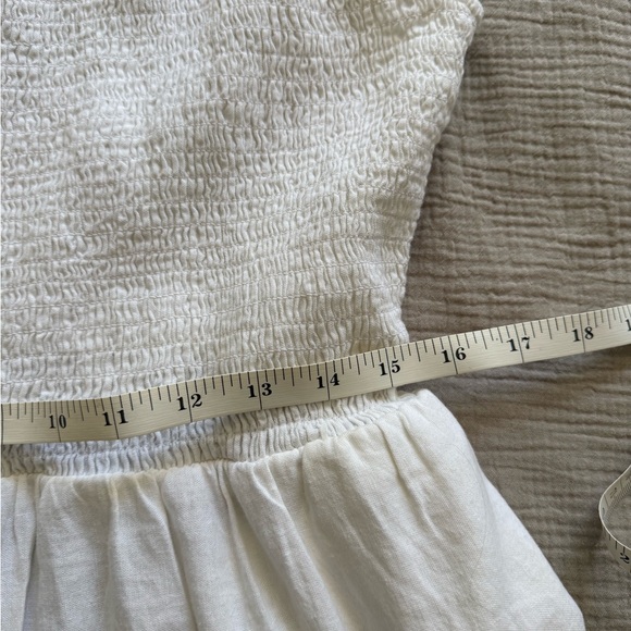 Universal Thread White Linen Midi Dress with Back Cutout - Picture 6 of 9